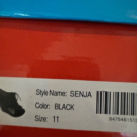 Modern Rush Womens Senja Lace Up Wedge Sandals in Black New In Box - Picture 7 of 14